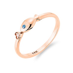 14K/18K 오션 마린 심플 애끼반지