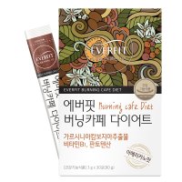 내츄럴플러스 에버핏 버닝카페 다이어트 아메리카노맛 3g x 30포