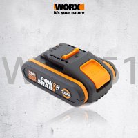 WORX 웍스 배터리 WA3551 WA3572 WA3530 WA3553 고속 충전기  2.5Ah(WA3572)  ORANGE  1개