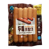 청정원 참나무 훈연 고소한 두툼 프랑크 냉장 450g