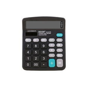 (KK-837B 계산기-블랙) 12자리 탁상용 사무용 휴대용 전자 계산기