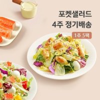 [포켓샐러드] 4주 정기배송 샐러드 주 5일 - 샐러드는 역시 포켓샐러드