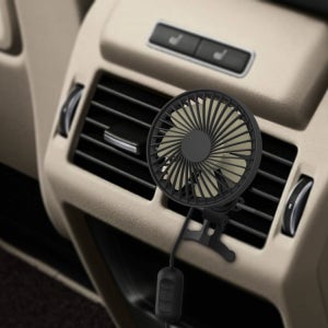 [자동차 페어] LED조명 자동회전 송풍구 거치식