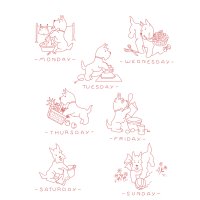 Scottie Dog  v015 프랑스자수 디자인 원단