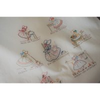 Sunbonnet Sue v010 프랑스자수 디자인 원단  1개