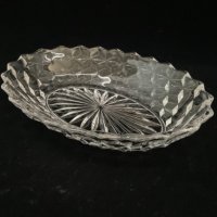 포스토리아 “아메리칸” 패턴 타원형 서빙 보울 Fostoria "American" Pattern Oval Serving Bowl circa 1916 - 1986