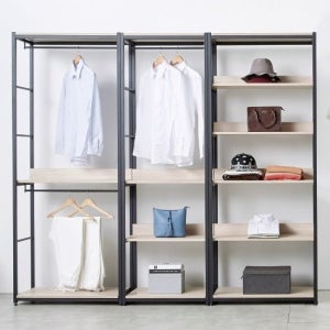 가이온 워너비 2200 선반형 행거 드레스룸 세트