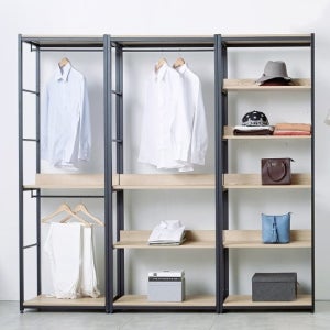 가이온 워너비 2000 선반형 행거 드레스룸 세트