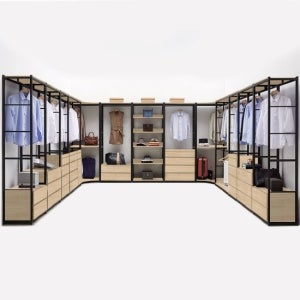 가이온 워너비 4800 3단서랍 ㄱ자 드레스룸 세트