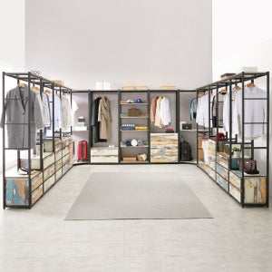 가이온 워너비 3200 2단서랍 ㄱ자 드레스룸 세트