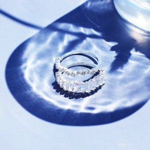 [925실버] 바다소리 반지세트, 미아뜰리에