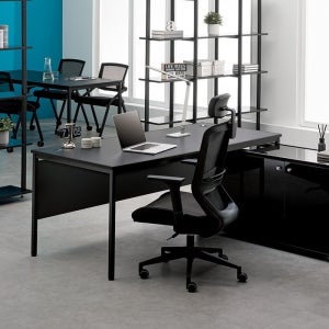 CF 토고 가죽책상 가림판유 사무실 컴퓨터 데스크 탁자 책상