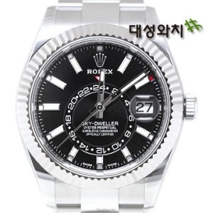 롤렉스 [대성와치#]로렉스 새상품 스카이드웰러 326934 스틸블랙판 풀셋구성 초특가 326934