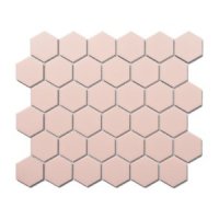 엠브라 세라믹 PORECLAIN MISAIC TILE  51 X 59 헥사곤 모자이크핑크