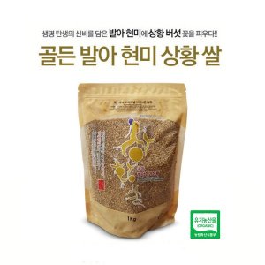 특허 발아현미 상황쌀 SCI논문게재 TV 방영 린테우스 상황버섯 쌀 1kg(500gx2팩)
