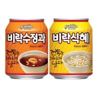 [비락] 팔도 수정과 식혜 238ml 12개