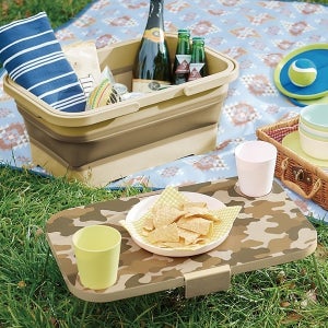 접이식 캠핑 바구니 손잡이 박스 설거지통 물통