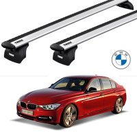 BMW 3시리즈 F30 툴레 가로바, 7107 윙바에보 실버, 2012-2018, BMW F30 툴레기본바, BMW3시리즈 가로바, BMW3시리즈 루프랙 기본바, 툴레루프랙