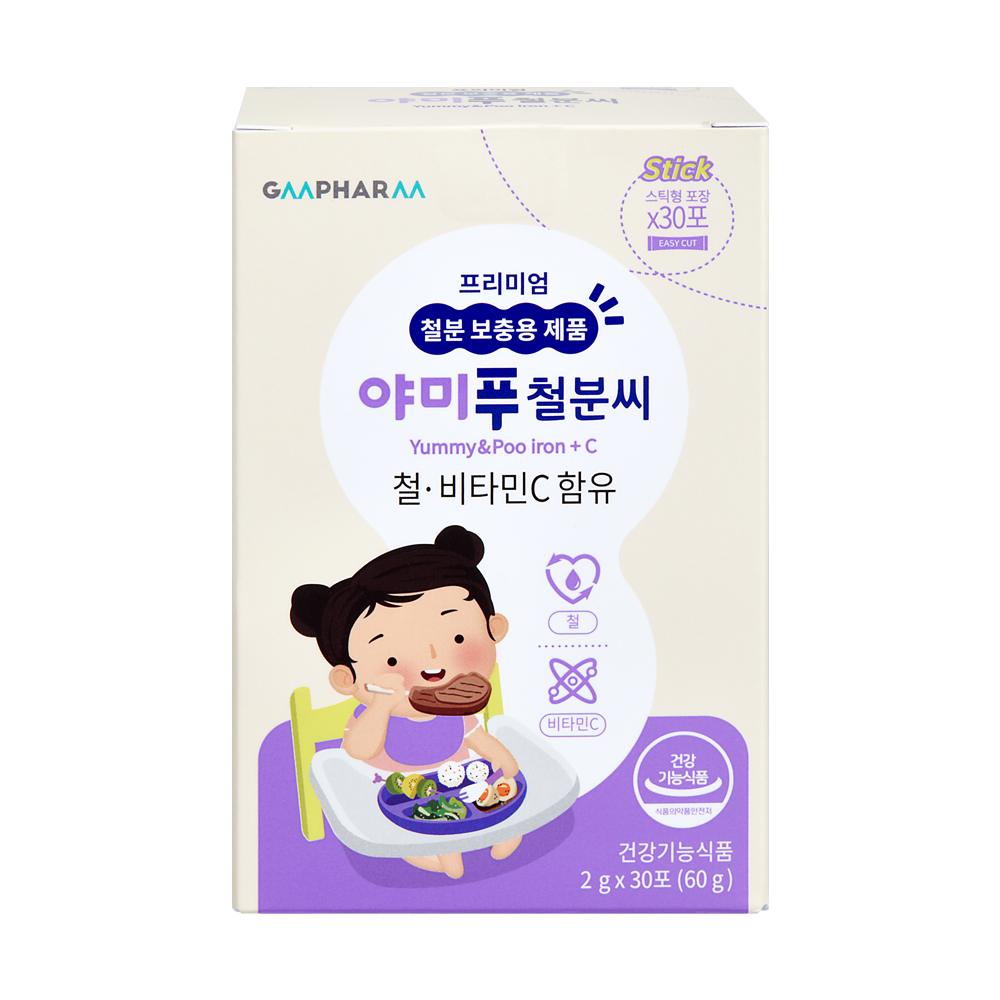 <b>지엠팜</b> 야미푸 철분씨 2g x 30포