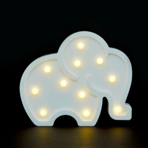 LED무드등[코끼리화이트] 북유럽 마퀴라이트 취침등 코끼리조명