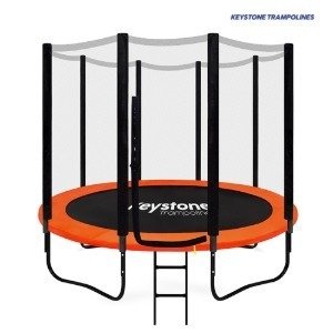 키스톤 SP9 시리즈 대형 트램폴린 6피트 1.8m 안전망 성인 어린이 유아 방방 가정용 야외 퐁퐁