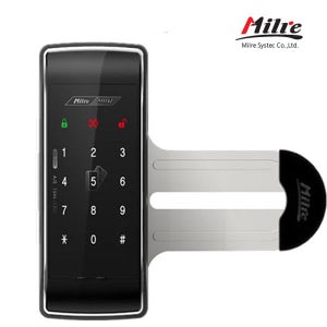 밀레 (자가설치) 밀레 MI-250S 블랙 ( 유리문 도어락 카드키 2장 포함)