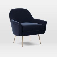 [현대백화점 판교점][west elm]포비 체어(잉크 블루)()