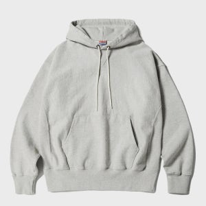 [아웃스탠딩] REVERSE HEAVY HOOD SWEAT_3%MELANGE GRAY OS25FWHD013M