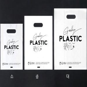 친환경 비닐 생분해성 링봉투 2종, 3가지 사이즈 100장,편의점, 썩는비닐