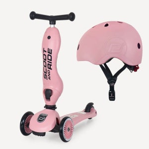 킥1 로즈+헬멧M 세트 유아킥보드 어린이 씽씽카