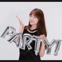 현대 브라이덜 파티 PARTYI 이니셜 알파벳풍선 브샤 돌잔치 레터링 유치원 셀프촬영