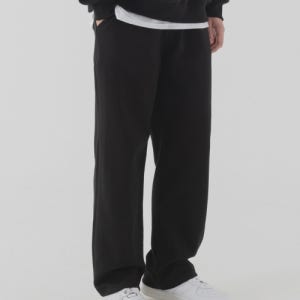 [피아네르] 에센셜 세미 와이드 스웨트팬츠 (black) PT2023