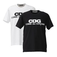 꼼데가르송 CDG 로고 반팔 티셔츠 블랙 화이트 SZ-T005