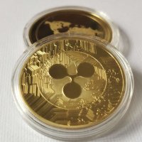 도금 리플 코인 XRP CRYPTO 기념 리플 수집가 동전 공예 기념품 선물