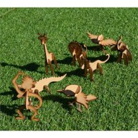 자연과디자인 3D-woodcraft Mini 야생동물 9종
