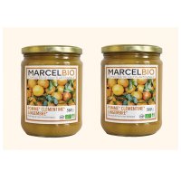 MARCEL BIO 마르셀 바이오 애플 사과 클레멘타인 귤 진저 생강 믹스 콤포트 퓨레 apple ginger 560g 2개 1세트