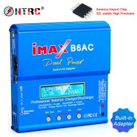 HTRC iMAX B6 AC Lipo 충전기 듀얼 파워 RC 배터리 수명 Nimh Nicd 디지털 LCD 화면 80W 6A