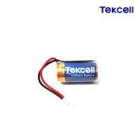 Tekcell CR123A / CR17450 컨넥터타입 3V 텍셀 화재 연기 가스감지기 리더스테크 경보기전용