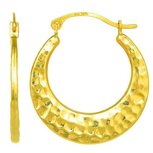 Fashion 14k Yellow Gold 2.0mm x 55mm Round Shiny RunwayTube Hoop Earrings 