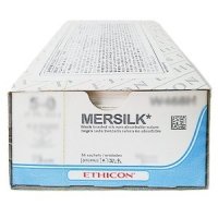 에치콘 멸균 봉합사 블랙실크(MERSILK) W203 (2/0 17x45cm 12p) 비흡수성