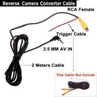 RCA-2.5mm AV 컨버터 케이블  자동차 후방 주차 카메라-자동차 DVR GPS 태블릿 주차 지원