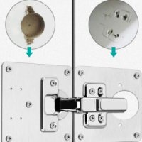 경첩 고정 철판 힌지 철물 바닥판 베이스 문 서랍 보수