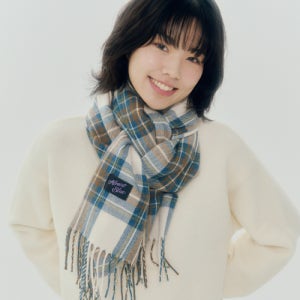 [얼모스트블루] 시그니처 체크 머플러 5177732719