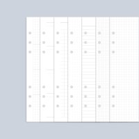 데이스테이션 A5 6공 바인더 다이어리 리필 속지 그리드 모눈 라인 도트 리스트 기본 노트 100g 라인 7