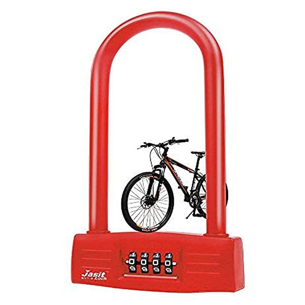SMARTIST Bike Locks Heavy Duty Anti Theft 18MM Heavy Duty Bicycle U Lock with Mounting Bracket and 4FT x 10MM Cable U Lock Bike for Bicycles Motorcycles and More 