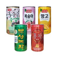 다인 5종 음료 모음 (서편제 망고,서편제 복숭아,서편제 옥수수수염차,보성녹차,서편제 홍차) 175mlx30캔