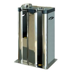 [옴니팩] 우산 자동 포장기 (OP2-MB, 스텐레스 유광 2구) + 우산비닐 (대250매+소250매)