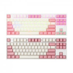앱코 KN01C 텐키리스 PBT 무접점 키보드 핑크 (45g)