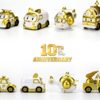 아카데미 로보카폴리 구조대세트 골드에디션 4종 자동차 장난감 놀이 유아 아기 어린이 선물