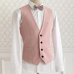 남자 인디핑크 정장조끼 단품(L-4XL) 남자예복베스트 셋업수트 웨딩촬영 결혼식